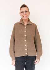 Lattice Cardigan - Camel
