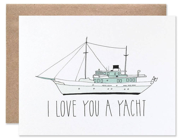 SALE / Love You A Yacht Card