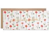 Celebration / Red Poppy Congratulations Card
