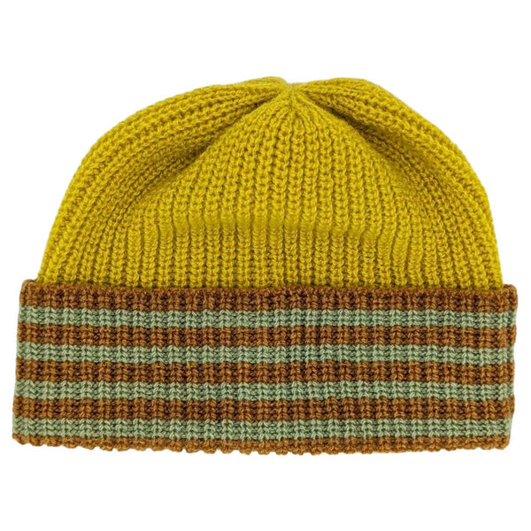 Kids' Lambswool Ribbed Hats - Stripe