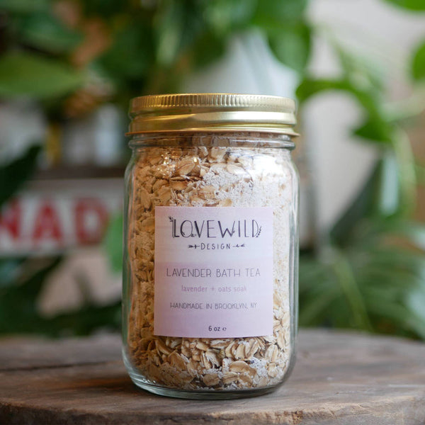 Large Lavender Bath Tea