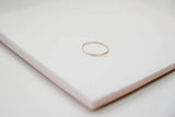 Simple Gold Hex Stacking Ring