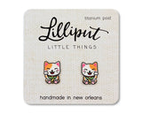 Lucky Cat Earrings // Maneki-Neko Earrings