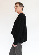 Aura V-Neck Sweater - Black