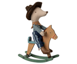 Cowboy Mouse on Rocking Horse, Little Brother