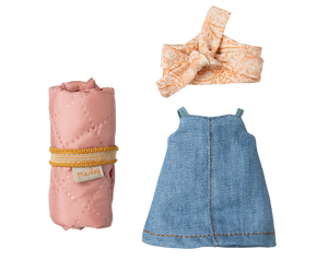 Hiker Mouse, Big Sister - Denim Dress