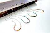 Thin Beaded Necklace - Color Mix Collection