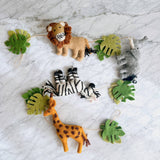 Felt Safari Animal Garland