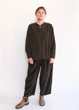 Wide Corduroy Pants - Forest