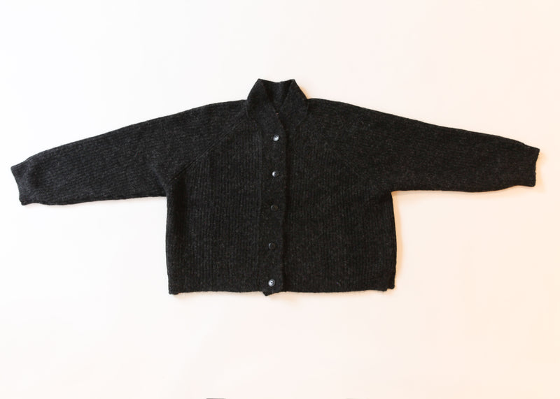 Baby Alpaca Cardigan - Anthracite