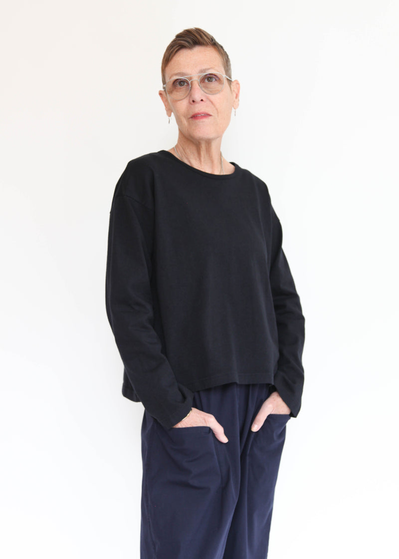 Long Sleeve Crop Crew Shirt