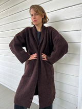 Double Face Long Coat - Merlot OS