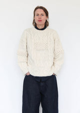 Patchwork Crewneck - Ivory