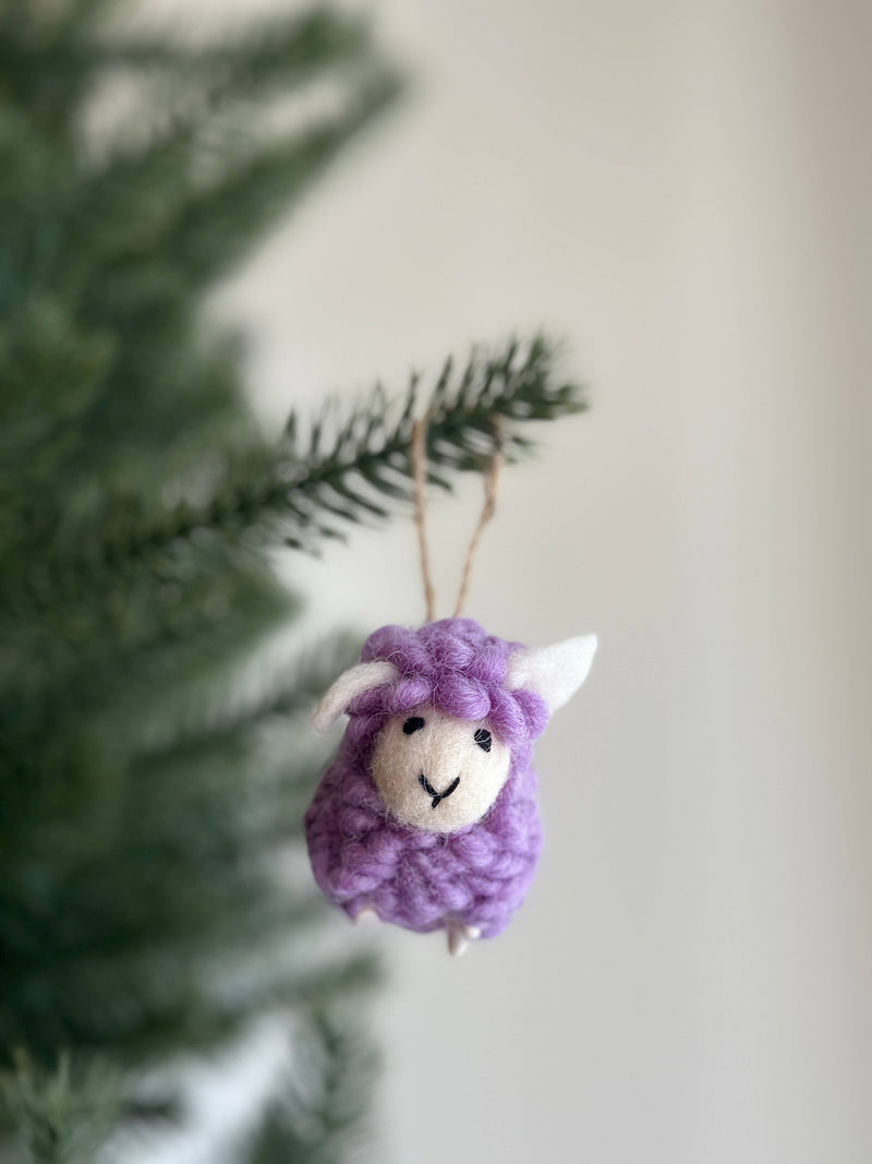 Felt Mini Candy Sheep Ornament