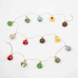 Garland - Embroidered Christmas Balls - NEW