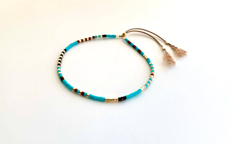 Beaded Bracelets w/ Sliding Clasp