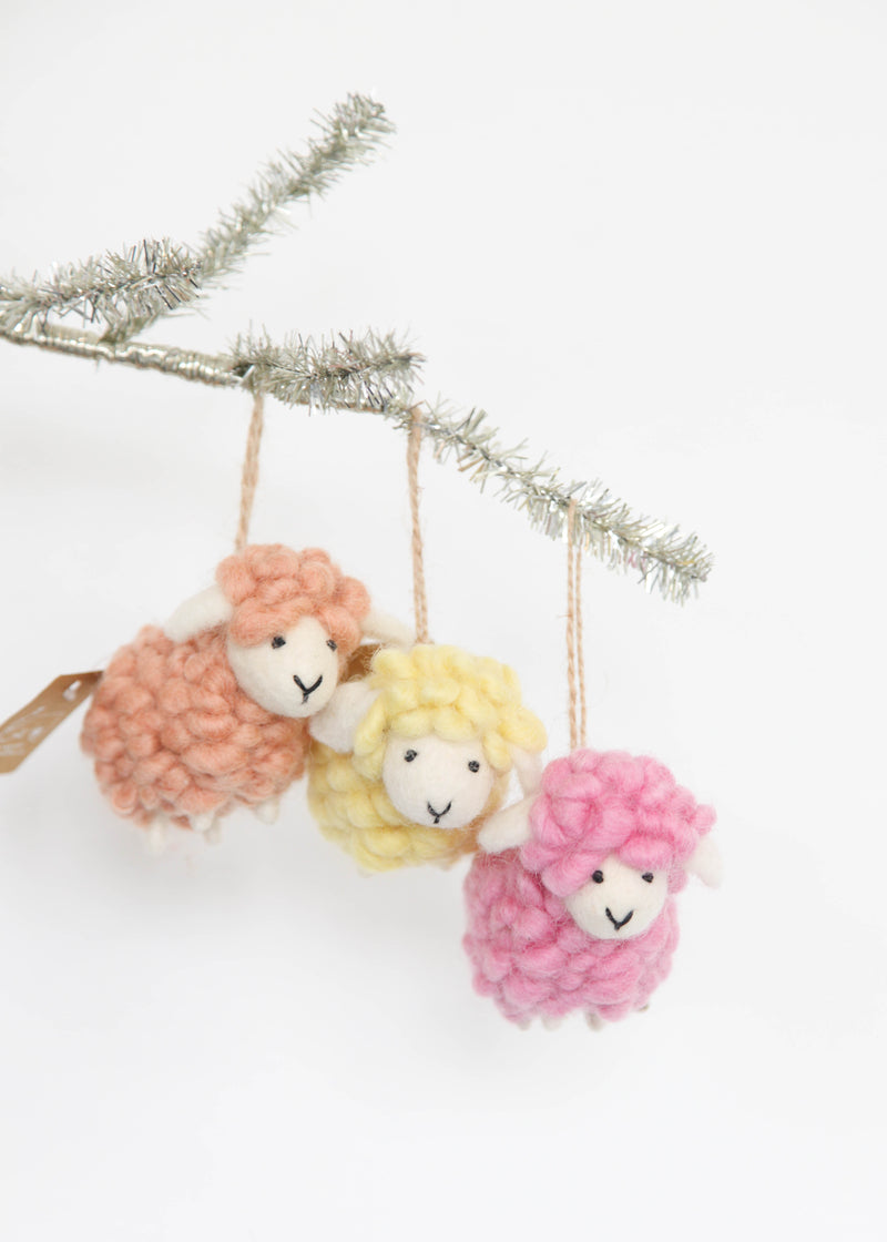 Felt Mini Candy Sheep Ornament