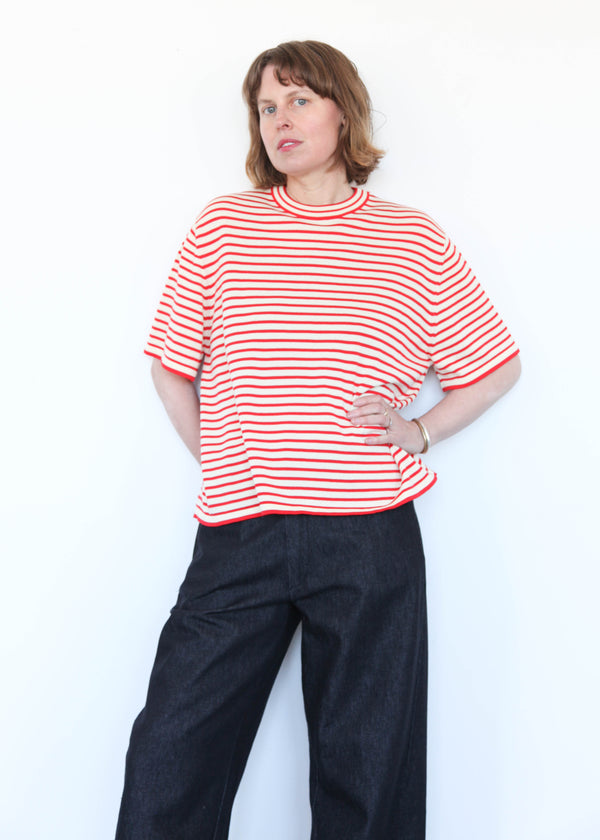 Organic Cotton Oversized Striped T-Shirt