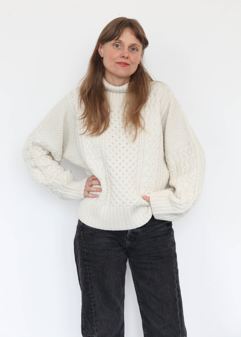 Fisherman Turtleneck - Cream