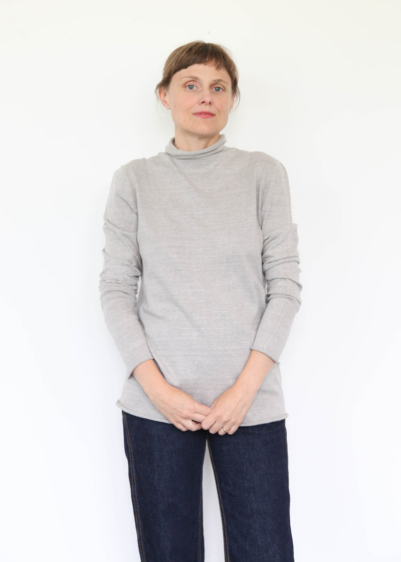 Agnes Knitted Top - Gray