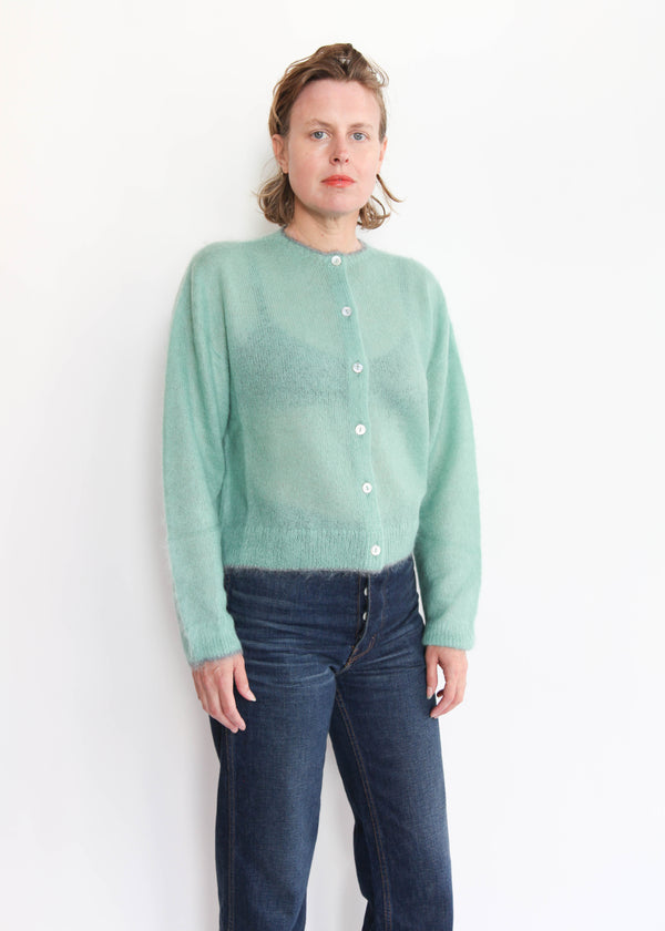 Cardigan - Green/Gray