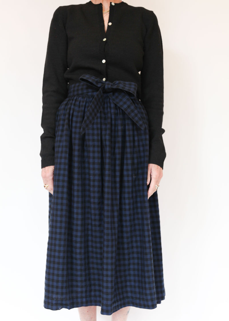 Plaid Interval Skirt - Blue