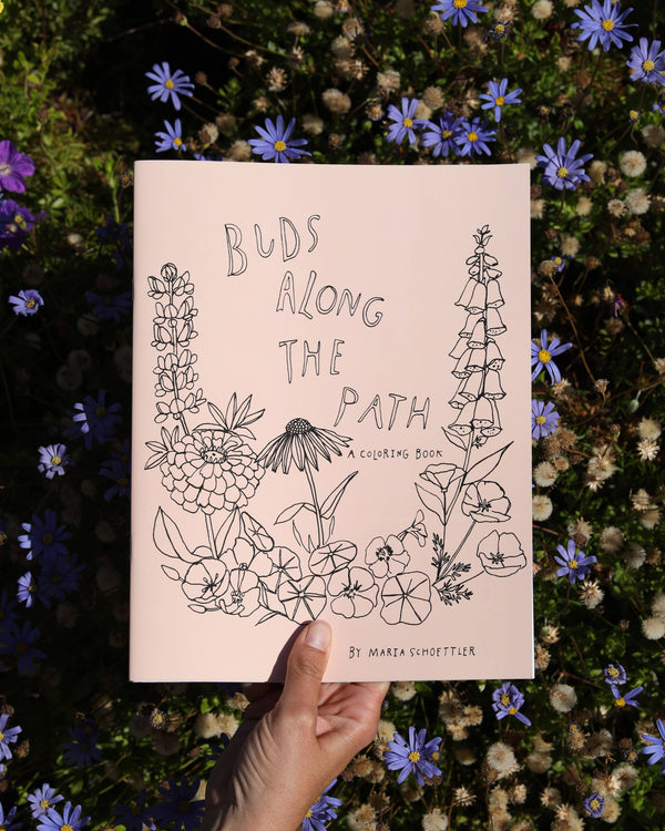 Buds Along the Path Coloring Book