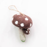 Ornament - Felt Mushrooms - 6 Assorted Pieces