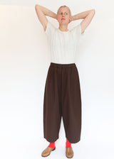Wide Pants - Dk Cacao