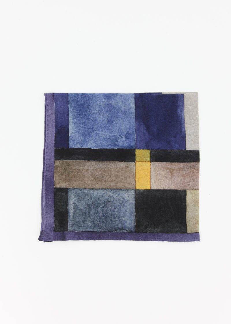Printed Silk Square - Grid