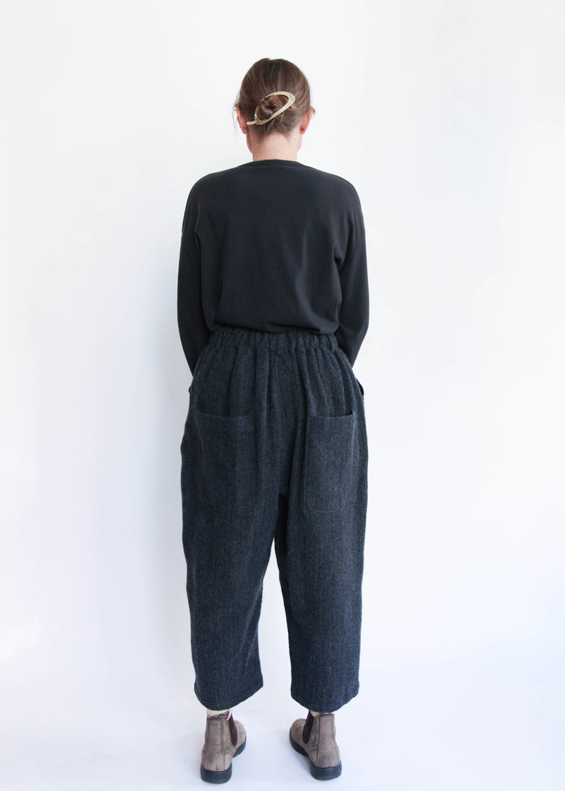 Herringbone Pants - Black