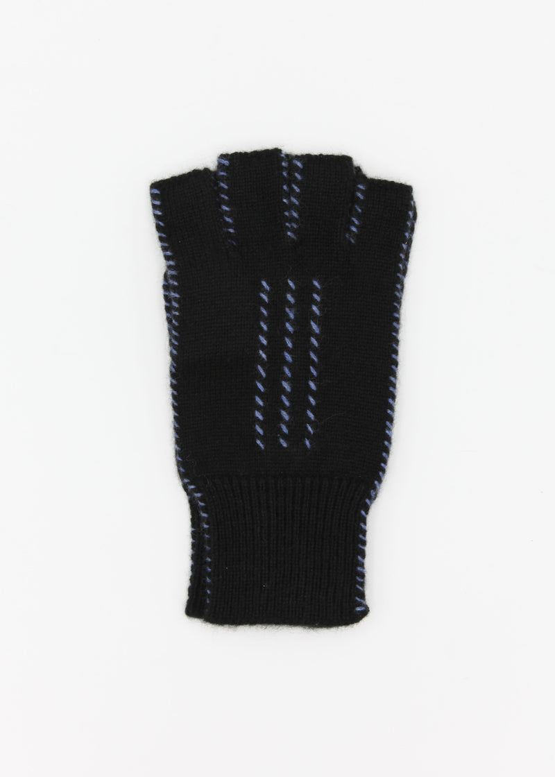 Cashmere Fingerless Stitch Gloves