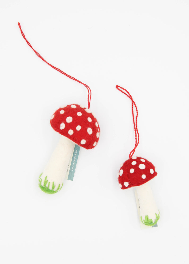 Tall Mushroom Ornament