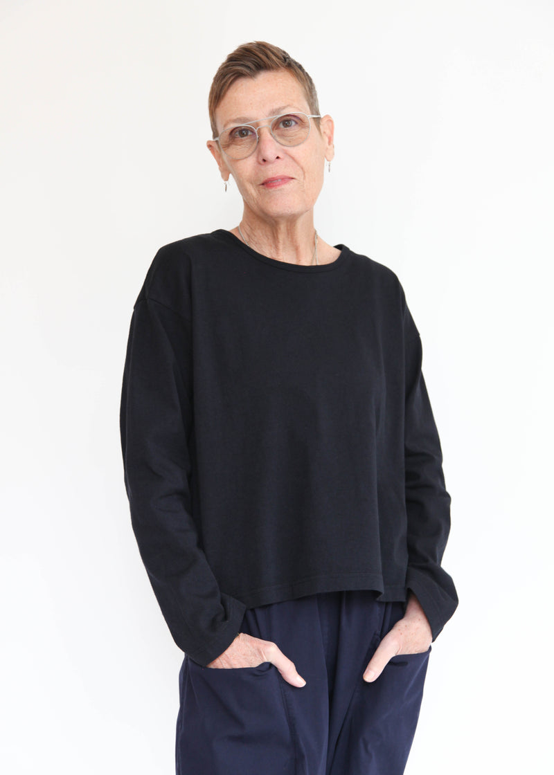 Long Sleeve Crop Crew Shirt