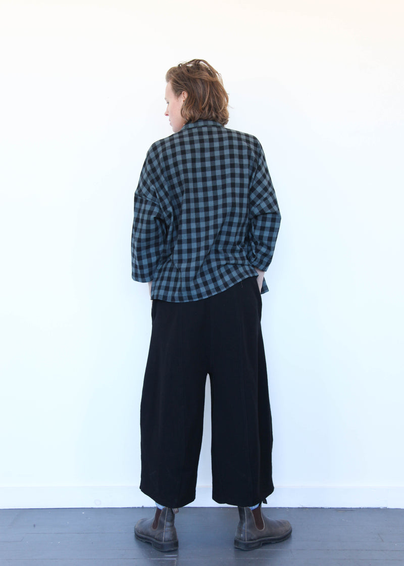 Big Shirt Big Check - Black/Denim