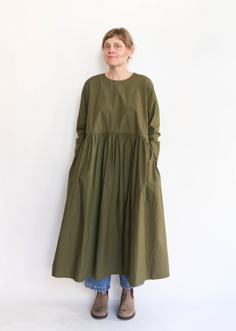 Typewriter Dress - Khaki
