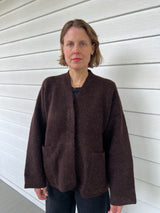 Double Face Cardigan - Merlot