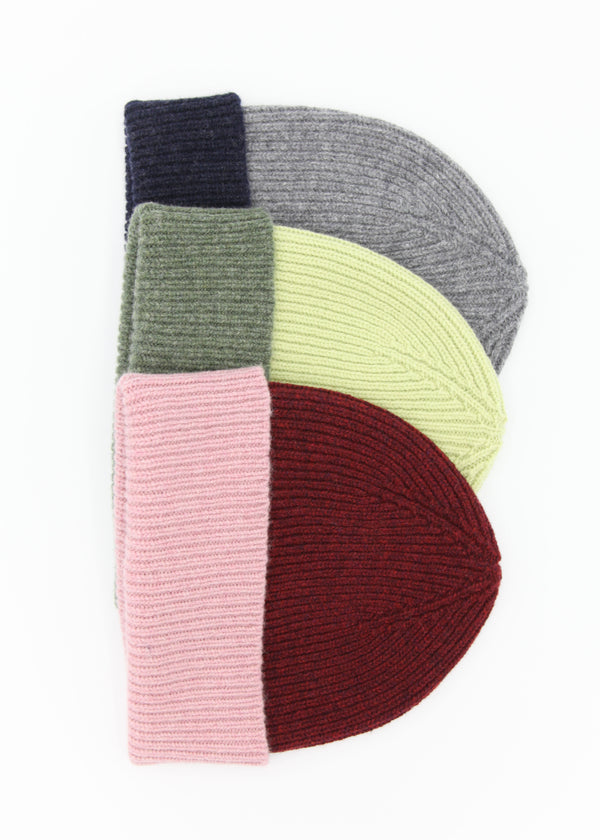 Lambswool Beanie Two Tone