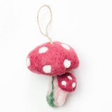 Ornament - Felt Mushrooms - 6 Assorted Pieces