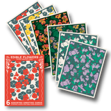 Edible Flowers Assorted Letterpress Cards Set of 6