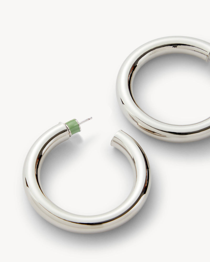 1.5" Perfect Hoops in Silver