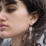 Tiny River Rock Stud Earrings
