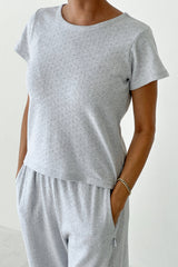 Pointelle Babe Tee