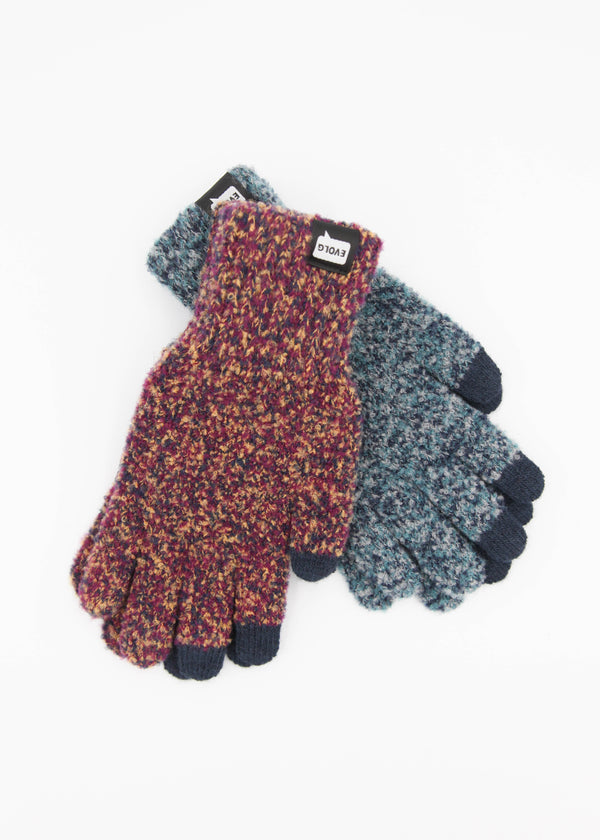 Mottled Unisex Knit Gloves
