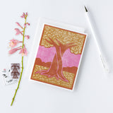 Trees Intertwined Letterpress Card