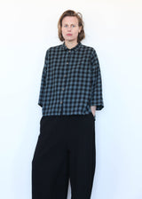 Big Shirt Big Check - Black/Denim