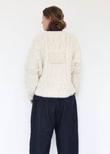 Patchwork Crewneck - Ivory