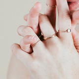 Simple Gold Hex Stacking Ring