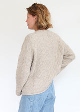 Cable Crewneck - Husk