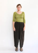 Wide Corduroy Pants - Forest